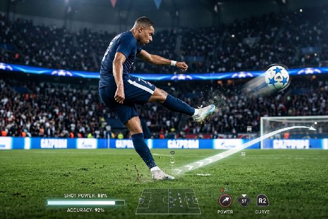 tir au football